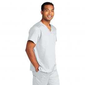 Wink WW3160 Unisex WorkFlex Chest Pocket V-Neck Scrub Top - White
