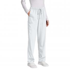 Wink WW4158 Women\'s Premiere Flex Cargo Pocket Scrub Pants - White