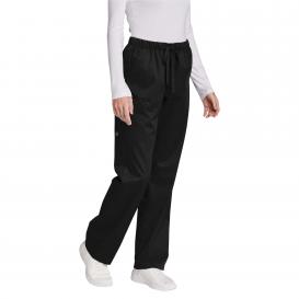Wink WW4550P Women\'s Petite WorkFlex Cargo Pocket Scrub Pants - Black