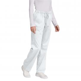 Wink WW4550P Women's Petite WorkFlex Cargo Pocket Scrub Pants - White