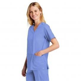 Wink WW4560 Women\'s WorkFlex V-Neck Scrub Top - Ceil Blue