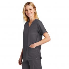 Wink WW4560 Women\'s WorkFlex V-Neck Scrub Top - Pewter