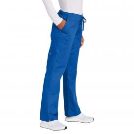 Wink WW4750P Women\'s Petite WorkFlex Flare Leg Cargo Pocket Scrub Pants - Royal