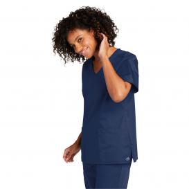 Wink WW4760 Women\'s WorkFlex Mock Wrap Scrub Top - Navy