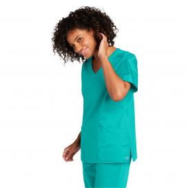Wink WW4760 Women\'s WorkFlex Mock Wrap Scrub Top - Teal