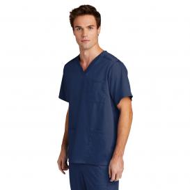 Wink WW5068 Men\'s Premiere Flex V-Neck Scrub Top - Navy