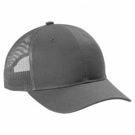 Port Authority YC402 Youth Snapback Trucker Cap - Grey Steel