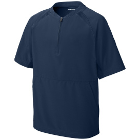 Sport-Tek YJST489 Youth Repeat 1/2-Zip Short Sleeve Jacket - True Navy