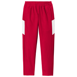 Sport-Tek YPST800 Youth Travel Pants - Deep Red/White