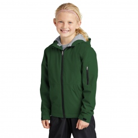 Sport-Tek YST56 Youth Waterproof Insulated Jacket - Forest Green
