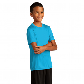 Sport-Tek YST720 Youth PosiCharge Re-Compete Tee - Atomic Blue