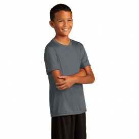 Sport-Tek YST720 Youth PosiCharge Re-Compete Tee - Iron Grey