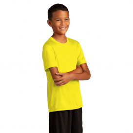 Sport-Tek YST720 Youth PosiCharge Re-Compete Tee - Neon Yellow