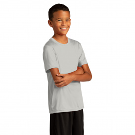 Sport-Tek YST720 Youth PosiCharge Re-Compete Tee - Silver