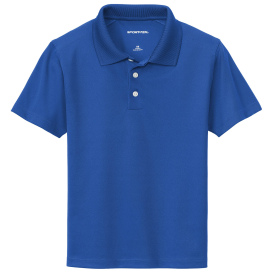 Sport-Tek YST740 Youth UV Micropique Polo - True Royal