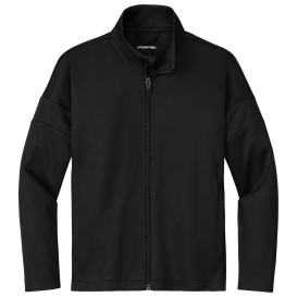 Sport-Tek YST800 Youth Travel Full-Zip Jacket - Black/Black