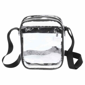 Port Authority BG931 Clear Crossbody Bag - Clear/Black