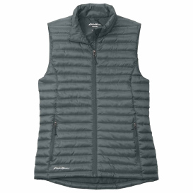 Eddie Bauer EB517 Ladies Packable Quilted Vest - Metal Grey
