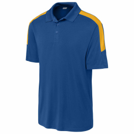 Sport-Tek ST104 Competitor United Polo - True Royal/Gold