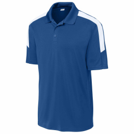 Sport-Tek ST104 Competitor United Polo - True Royal/White