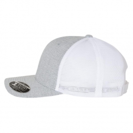 Flexfit 110M Mesh-Back Cap - Melange Silver/White