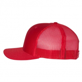 Richardson 112 Snapback Trucker Cap - Red