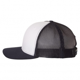 Richardson 112 Snapback Trucker Cap - White/Navy/Navy