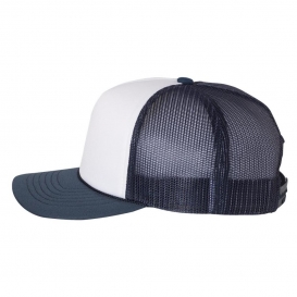 Richardson 113 Foam Trucker Cap - White/Navy