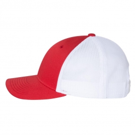 Richardson 115 Low Pro Trucker Cap - Red/White