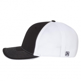 Richardson 172 Fitted Pulse Sportmesh Cap with R-Flex - Black/White Split