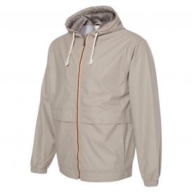 Weatherproof 193910 Vintage Hooded Rain Jacket - Khaki