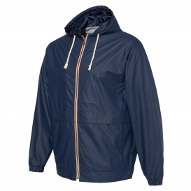 Weatherproof 193910 Vintage Hooded Rain Jacket - Navy