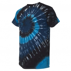 Dyenomite 200MS Multi-Color Spiral Short Sleeve T-Shirt - Deep Sea