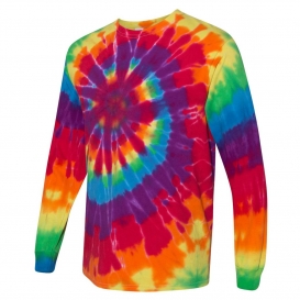 Dyenomite 240MS Spiral Tie Dye Long Sleeve T-Shirt - Michelangelo ...