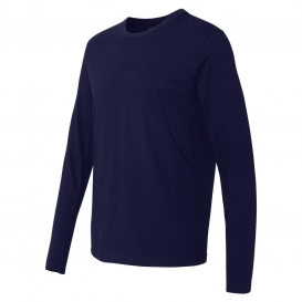 Next Level 3601 Cotton Long Sleeve Crew - Midnight Navy