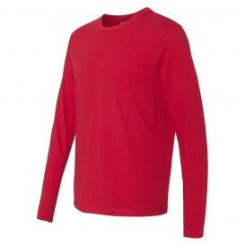Next Level 3601 Cotton Long Sleeve Crew - Red