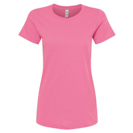 M&O 4810 Women\'s Gold Soft Touch T-Shirt - Azalea