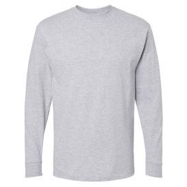 M&O 4820 Gold Soft Touch Long Sleeve T-Shirt - Athletic Grey