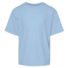 M&O 4850 Youth Gold Soft Touch T-Shirt - Light Blue