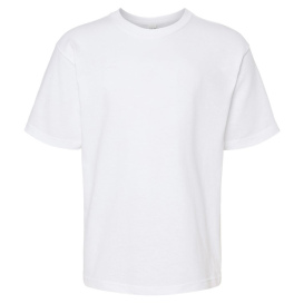 M&O 4850 Youth Gold Soft Touch T-Shirt - White
