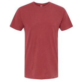 M&O 6500M Unisex Vintage Garment Dyed T-Shirt - Crimson