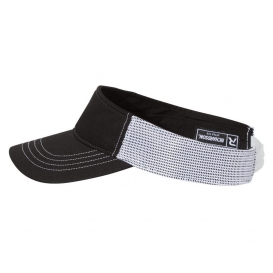 Richardson 712 Trucker Visor - Black/White