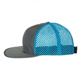 Richardson 935 Rouge Wide Set Mesh Cap - Charcoal/Cyan