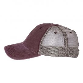 Legacy DTA Dashboard Trucker Cap - Burgundy/Grey