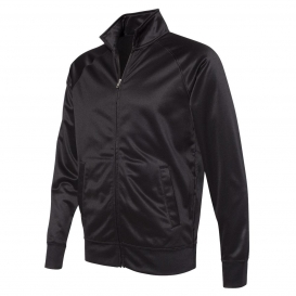 Independent Trading Co. EXP70PTZ Unisex Poly-Tech Full-Zip Track Jacket - Black/Black