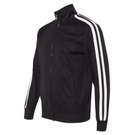 Independent Trading Co. EXP70PTZ Unisex Poly-Tech Full-Zip Track Jacket - Black