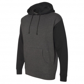 Independent Trading Co. IND4000 Hooded Sweatshirt - Charcoal Heather/Black