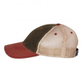 Legacy OFA Old Favorite Trucker Cap - Black/Cardinal/Khaki