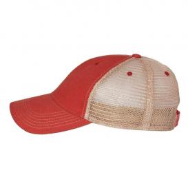 Legacy OFA Old Favorite Trucker Cap - Scarlet Red/Khaki