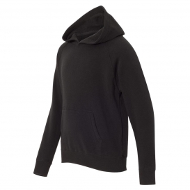 Independent Trading Co. PRM15YSB Youth Special Blend Raglan Hooded Sweatshirt - Black